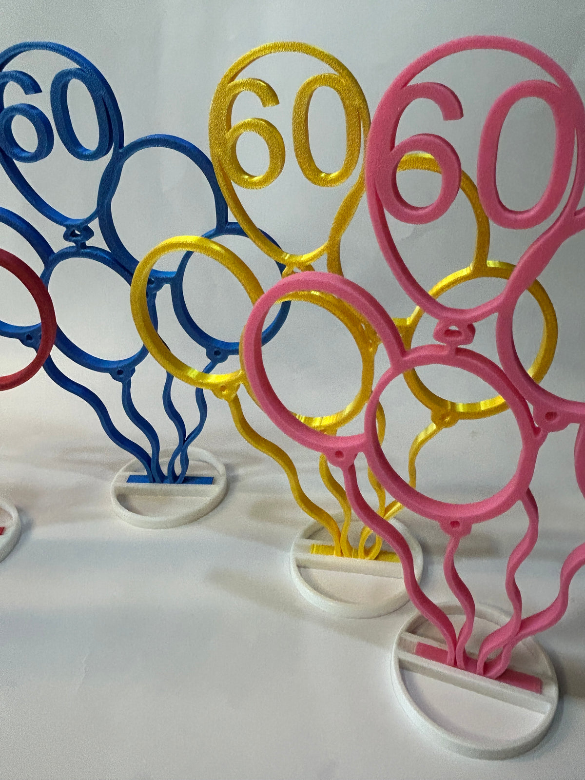 Personalized Birthday Balloon Centerpiece – Custom Number Birthday Party