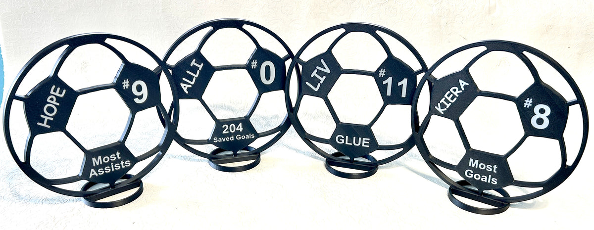 Custom Soccer Ball Centerpiece - 8" Soccer Ball - Graduation Party, Birthday
